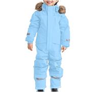 Tuta da Neve Intera per Bambini Tute Da Sci Bambine E Ragazze Tuta Da Sci Per Bambino Unisex Completo Bambino Set Snowsuit Bambini Invernale Antivento E Impermeabile Tute Completo Da Neve Calda