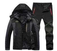 Tuta da sci da donna, 2 pezzi, giacca da sci e pantaloni da sci, per sport invernali, impermeabile, traspirante, con stampa colorata, per attività all'aperto, sci, tempo libero e vita quotidiana