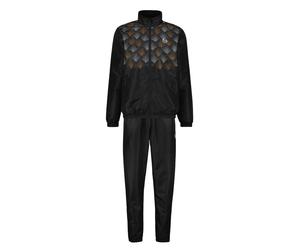 Tuta da tennis da uomo Sergio Tacchini Punte - black/apricot - Nero (M)