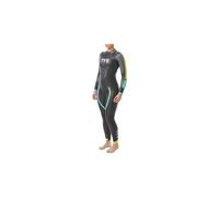 Tuta da triathlon da donna tyr hurricane cat 2 nera gialla turchese