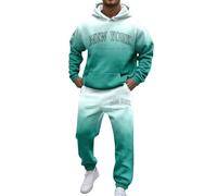 Tuta da uomo completa Completi da uomo per la vita quotidiana e set di felpe con cappuccio più comodo e dalla vestibilità ampia, perfetto per tutte le stagioni, completo alla moda e versatile per ogni