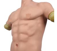 Tuta da uomo in silicone realistico, con texture morbida, per travestimenti e cosplay