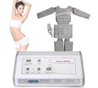 Tuta Di Bellezza Dimagrante Air Wave Body, Tuta For Terapia Del Vuoto Con Drenaggio Linfatico, Dispositivo For La Perdita Di Peso Con Massaggio Completo Del Corpo E Rilassamento Muscolare(Gray)