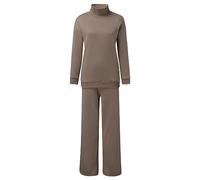Tuta Dimagrante Donna Set Ginnastica Manica Lunga E Pantaloni a Gamba Larga Tinta Unita Casual Maglia In 2 Pezzi Slim Fit Felpa Curvy Donna Sportiva Tuta Per Jogging Fitness Tracksuit Yoga Invernale