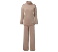 Tuta Dimagrante Donna Set Ginnastica Manica Lunga E Pantaloni a Gamba Larga Tinta Unita Casual Maglia In 2 Pezzi Slim Fit Felpa Curvy Donna Sportiva Tuta Per Jogging Fitness Tracksuit Yoga Invernale