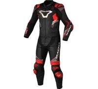 Tuta Divisa In Pelle Macna Armadyl Nero Rosso UOMO 48