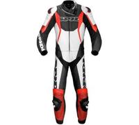 Tuta Divisa In Pelle Spidi Sport Warrior Touring Nero Rosso UOMO 50