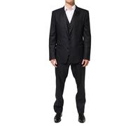 Tuta DOLCE & GABBANA nera MARTINI 2 bottoni tuta 3 pezzi EU56/US46/XXL 3070usd