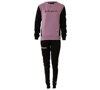 TUTA DONNA 102 G/COLLO CON TASCHE IN FELPA VIOLA/NERO Tg. M