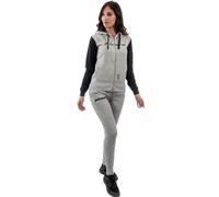 TUTA DONNA 103 CON CAPP. in FELPA GRIGIO CHIARO/NERO Tg. M