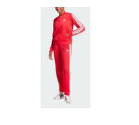 Tuta donna acetata Adidas Essentials 3-STR JD2684 rosso-bianco