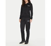 Tuta donna acetata Adidas Essentials Linear JD2695 nero-bianco