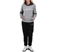 Tuta Donna Completa Elegante Comoda Set Invernale Felpa con 1/2 Zip Senza Cappuccio e Pantaloni Tuta Complete Abbigliamento Sportivo Curvy Comode Invernale per la Casa da Jogging
