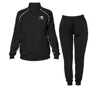 Diadora tracksuit Tuta Zip Intera Donna Ragazza Nera