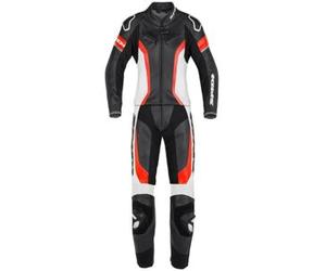 Tuta Donna Divisa In Pelle Spidi Laser Touring Lady Nero Rosso DONNA 48
