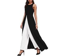 Tuta Donna Estiva Tute da Cerimonia Eleganti Tuta da Sci Leopardata Tailleur Largo Completi E Tailleur Tuta Lunga da Cerimonia Tailleur Pantalone Elegante Azzurro Abiti Eleganti da Donna Taglie