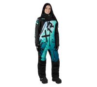 FXR CX F.A.S.T. Insulated 2023 Ladies One Piece Snowmobile Suit, verde, taglia 4 per donne