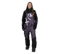 FXR CX F.A.S.T. Insulated 2023 Ladies One Piece Snowmobile Suit, nero-grigio, taglia 6 per donne