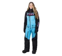 §Tuta Donna FXR Maverick Lite Nero-Blu Cielo-Rosa Elettrico§