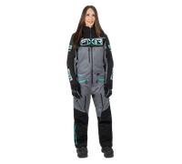 FXR Maverick Lite Ladies One Piece Snowmobile Suit, nero-grigio, taglia 6 per donne