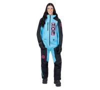 FXR Recruit Lite 2023 Ladies One Piece Snowmobile Suit, nero-blu, taglia 6 per donne