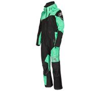 Klim Shredsa Ladies One Piece Snowmobile Suit, nero-verde, taglia L per donne