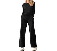 Tuta Donna Sportiva Completa Complete da Casual Cotone Elegante Fitness con Cappuccio 2 Pezzi Set Top e Pantaloni per Running Ginnastica Workout Outfit Completo Tracksuit Sportwear