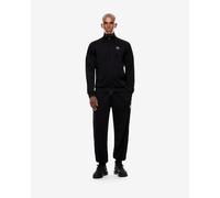 EA7 Armani Set Sportivo a Due Pezzi Felpa e Pantaloni, Nero, Logo con Dettagli Brillanti, Nero , M