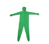 Tuta elastica for schermo verde Video Chroma Key Sfondo Effetto invisibile Tuta attillata Costumi Cosplay 160-180 cm Per la fotografia in studio(Green One-piece,170cm)