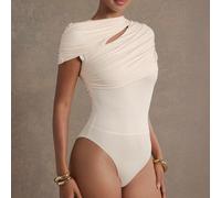 Tuta elegante con taglio a capo, stile ereditiera, per uscite serali e compleanni L,M,S,XSColore unicoTessuto in maglia