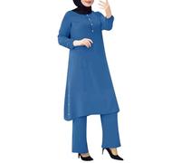 Tuta Elegante Donna con Top e Pantaloni Completo Stile Modesto e Confortevole per Donne Musulmane Occasioni Speciali con Design Moderno Funzionale per Tutto lAnno