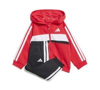 Tuta enfant felpata bambino Adidas KC6003 rosso-bianco-nero