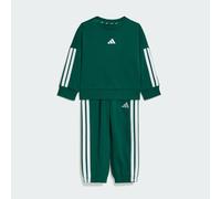 adidas Unisex - Bimbi 0-24 Essentials Jogger Track_Suit, collegiate green/white, 6-9 Months