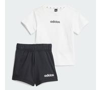 Adidas Set T-shirt Essentials Linear Logo 160 Bianco/Nero 6-9 mesi