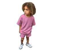 Tuta estiva 2 pezzi per ragazzo e ragazza - Set corto maniche e pantaloncini, abbigliamento leggero e pratico per tutte le occasioni