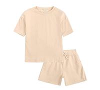 Tuta estiva 2 pezzi per ragazzo e ragazza - Set corto maniche e pantaloncini, abbigliamento leggero e pratico per tutte le occasioni