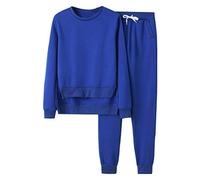 Tuta Felpata Donna Completi Palestra Due Pezzi Cotone Jogging Completo felpa con cappuccio a maniche lunghe Oversize Pantalone Gamba Larga Autunno Da Casa Curvy Tracksuit Sportwear