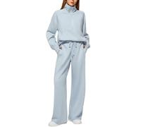 Tuta Felpata Donna Completi Sportivi Leggero 2 Pezzi Cotone Elegante Fitness con Cappuccio Set Felpa e Jogging Pantaloni Ginnastica Tutta da Casa Taglie Forti Tute Palestra Invernale