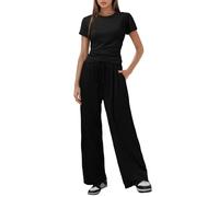 Tuta Felpata Donna Set da Salotto Ginnastica Jogging Fitness Tracksuit con Cappuccio 2 Pezzi Felpa e Pantaloni Cotone Larghi Palestra Invernale