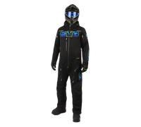 FXR Maverick Lite Tuta da motoslitta monopezzo, nero-blu-giallo, taglia XL