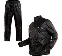 Tuta Giacca Impermeabile Antipioggia Moto Pantaloni Antiacqua Scooter Nero XL