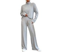 Tuta Ginnica Donna Set Casual Manica Lunga E Pantaloni Coulisse a Gamba Larga Curvy Top in 2 Pezzi Moda Felpa Fitness da Donna Elegante Completo per Jogging Ginnastica Pullover Coordinati Invernale