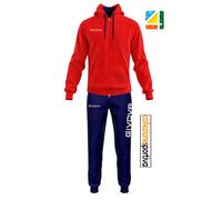 TUTA GIVOVA KING COTONE TERRY SPORT RELAX - LF28 1204 col. rosso/blu