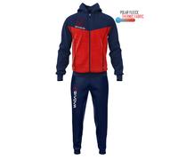 TUTA HOMEWEAR DONNA ZEUS O GIVOVA SPORT FELPATA CON ZIP TASCHE E CAPPUCCIO