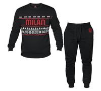 Tuta Homewear Uomo MILAN Prodotto Ufficiale Cotone Felpato NATALE