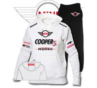 TUTA HOODIE PRINTED MINI COOPER S JOHN WORKS CON CAPPUCCIO MAGLIA POLO COL R/N