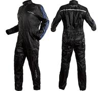 Tuta Impermeabile Moto Scooter Antiacqua Anti Pioggia Cerata Completo Blu XS