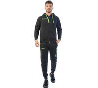 GIVOVA TUTA KING FELPA NERO/VERDE FLUO Tg. 2XS