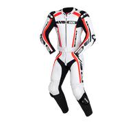 IXS Sport RS-800 1.0 Abito moto due pezzi in pelle, nero-bianco-rosso, taglia 52