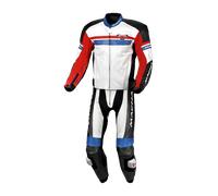 Tuta in Pelle 2 Pezzi Macna Diabro Bianco/Rosso/Blu58 Bianco,Rosso,Blu